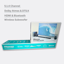 Hisense AX700 5.1.4CH Soundbar System with Wireless Subwoofer System NEW