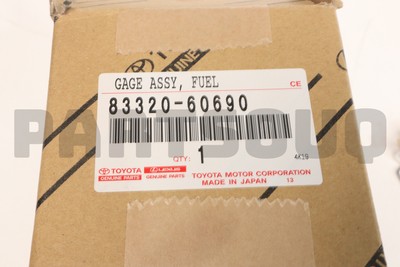 8332060690 Genuine Toyota GAGE ASSY FUEL 83320-60690 | eBay