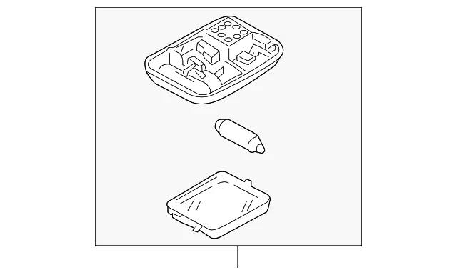 Genuine Nissan Altima Pathfinder Sentra Titan Center Roof Console Reading Map La - Image 2 of 4