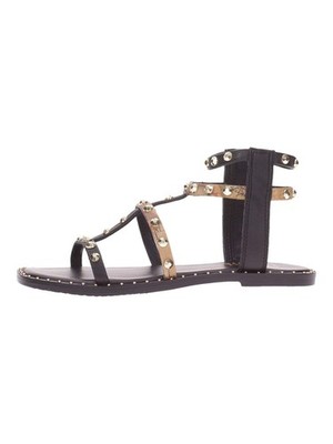 Alviero Martini Sandale Leder Damen schwarz 0762