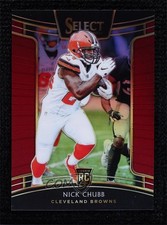 2018 Panini Select Concourse Maroon Prizm 9/99 Nick Chubb #33 7zf