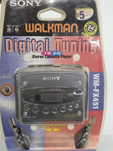 NEW Vintage Sony Walkman WM -FX451 Stereo Cassette Player
