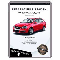 Vw Golf 5 Variant 1K5 2007-2009 6 Gang Schaltgetriebe 02S Reparaturanleitung Pdf