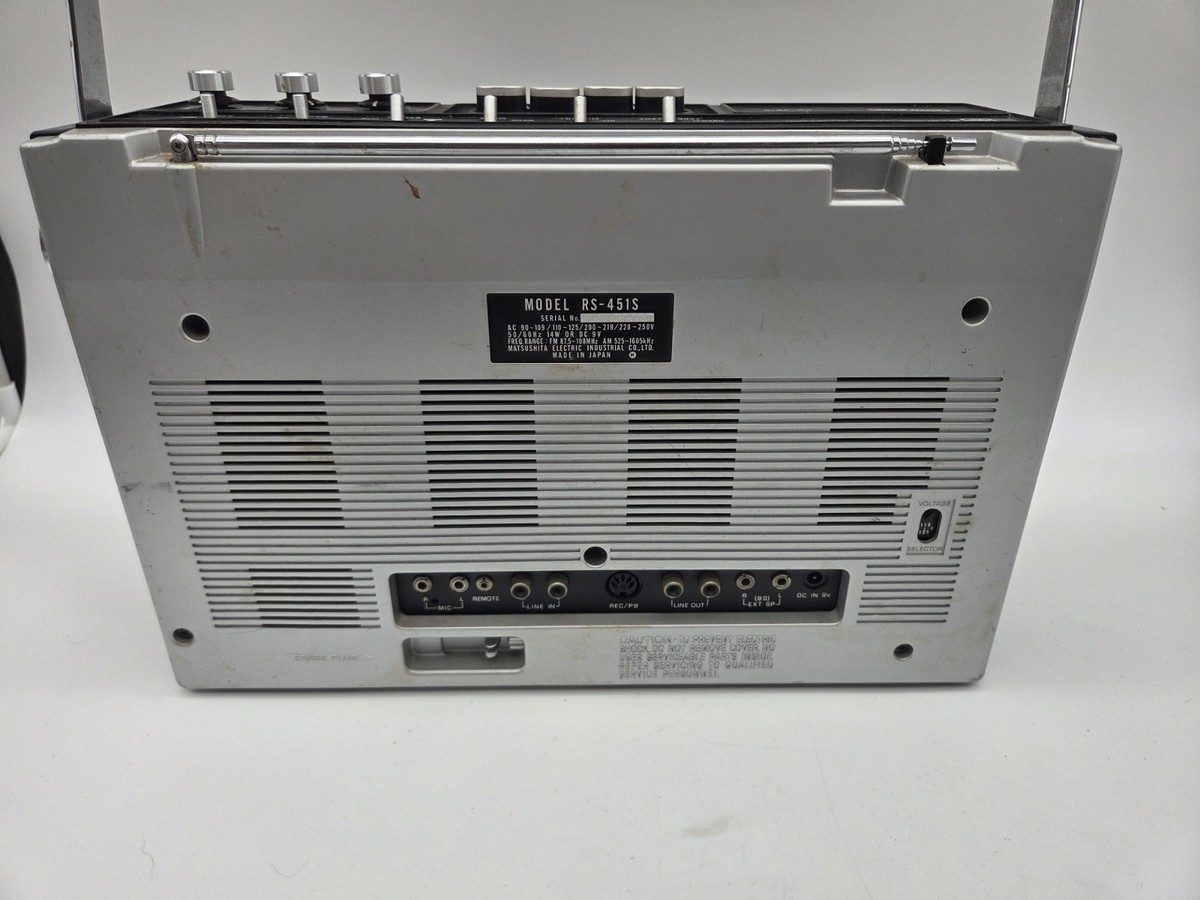 Vintage 1973 Panasonic National RS-451S 4-Head 4 Cassette Tape