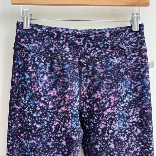 [zella girl] crossover high waist 7/8 printed leggings blue purple XL 14/16 - Picture 3 of 5