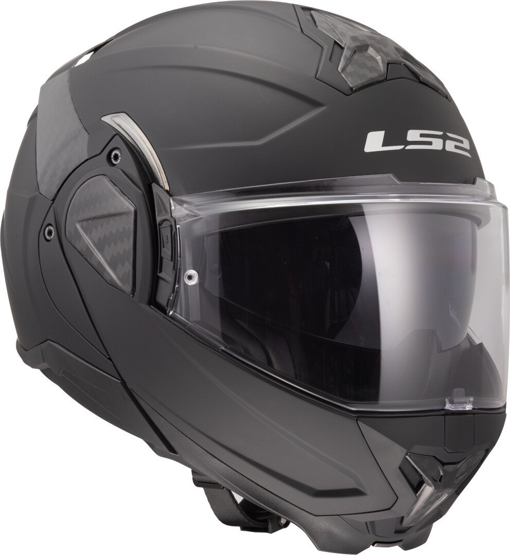 CASCO MOTO REVERSIBILE LS2 ADVANT II NERO OPACO TAGLIA L foto 5