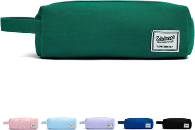 Pencil Case Pouch Bag School Supplies for Girls and Boys, Heavy Duty Canvas Aest
