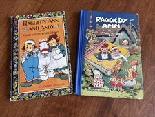 1940s/1960s Vintage Raggedy Ann  Andy Books by Johnny Gruelle - Hardcover