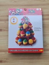Soporte para golosinas Super Mario con forros para cupcakes y adornos para cupcakes
