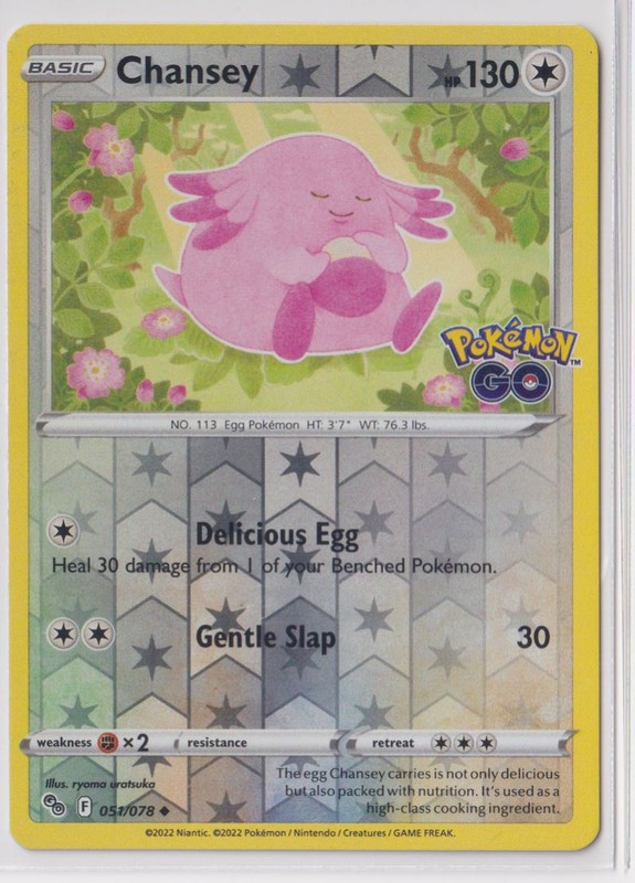 Pokemon Go - 051/078 Chansey Reverse Holo
