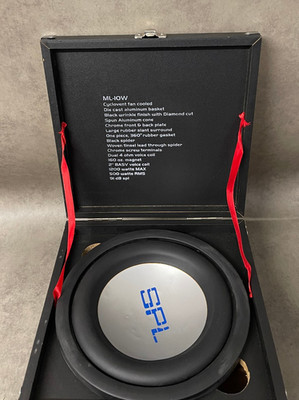 SPL ML-10W 10'' Subwoofer 500W RMS 1200W DVC 4 Ohm inkl. Holzbox - Beschre. lesen
