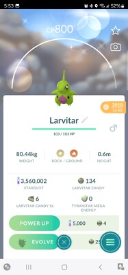 Pokemon Trade GO - Shiny Larvitar for Guaranteed Lucky Trade (30days as needed)