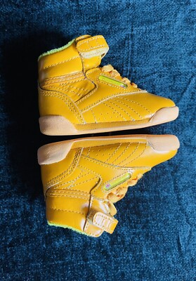 Reebok F S Hi High Top Gelb Kinder Unisex UK 3,5 US 4