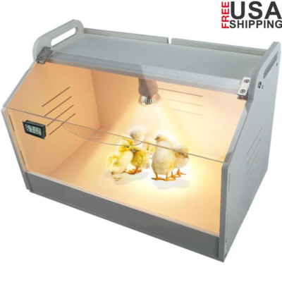 10-15 Chicks Intelligent Brooder Box Quail Birds W/ Heating Lamp Incubator New