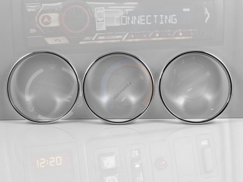 Per Bmw Z3 1997-2002 53 mm Alluminio Anello Ventilazione Anelli Cromati 3 pezzi - Picture 5 of 14