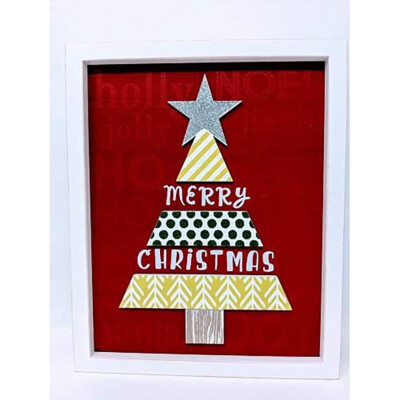 Malden Merry Christmas Tree Sign
