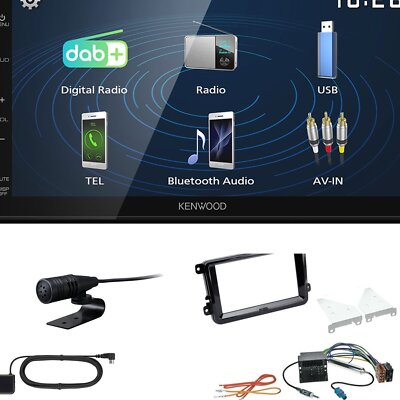 Kenwood 2DIN DAB+ Autoradio für Volkswagen VW Golf V 2003-2013 