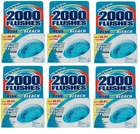 6 ~ 2000 Flushes Clean Scent Automatic Bathroom Bowl Cleaner 2 Tablets/Box