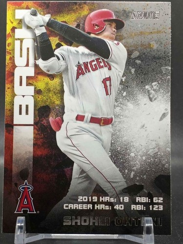 Shohei Ohtani 2020 Topps Stadium Club Bash & Burn Insert Los Angeles Angels