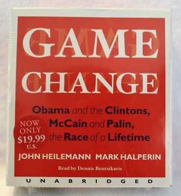 Audiobook CD Game Change: Obama, Clintons, McCain -John Heilemann (2010, Unab)
