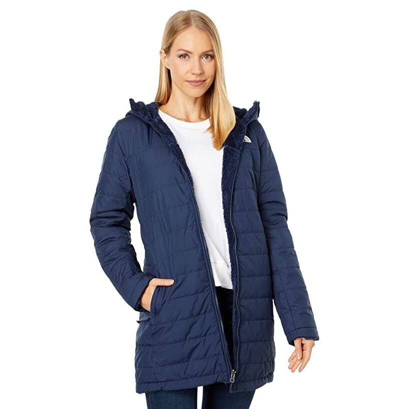 The North Face Mossbud Insulated Reversible Parka Summit Navy Women's Size  S NWT
