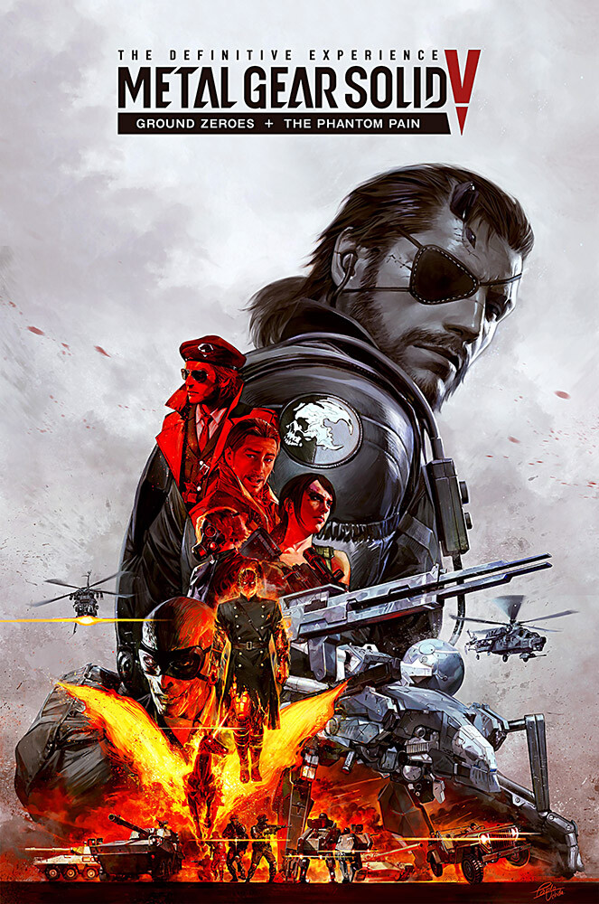 L GEAR SOLID 5 メタルギアソリッド ポスター Metal Gear Solid V The Phantom Pain PS4 PS3 XBOX ONE POSTER MADE