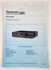 Panasonic PV-4101 Omnivision VHS VCR Operating Instructions User Manual