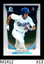 1-2014 BOWMAN CHROME DRAFT JARED WALKER DODGERS QTY