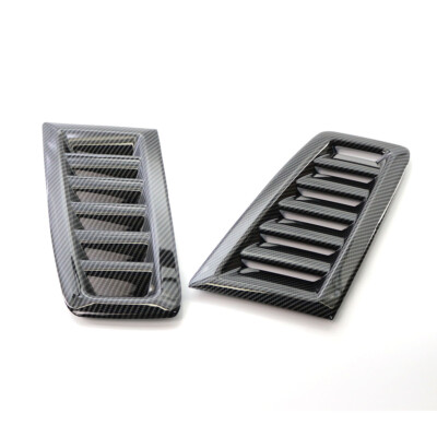 Car Hood Vent Louver Scoop Cover Air Flow Intake Carbon Fiber