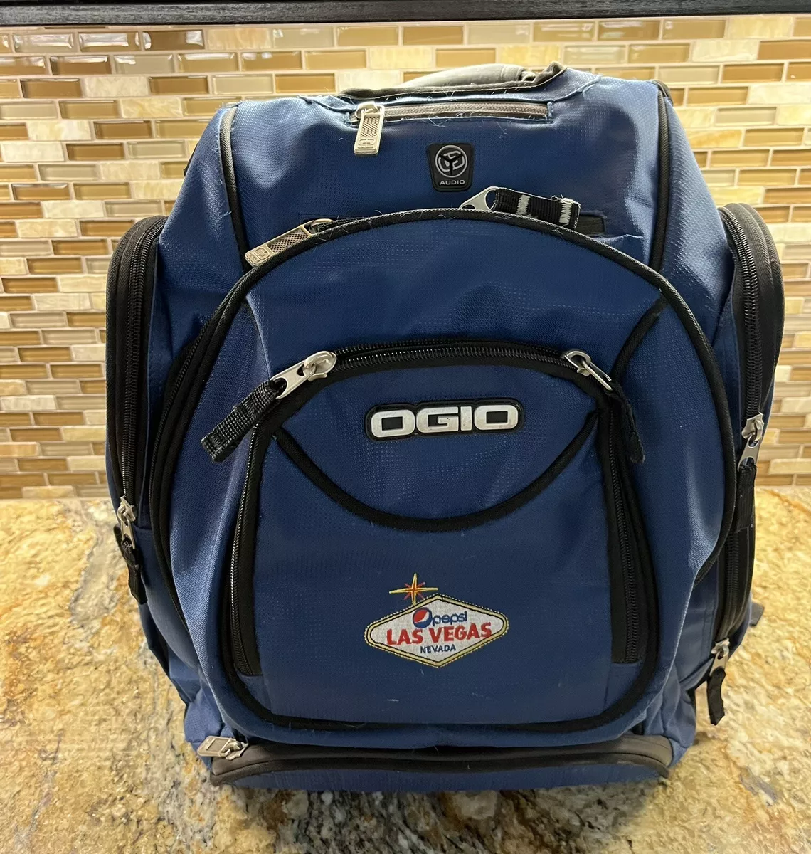 Rare OGIO Blue PEPSI LAS VEGAS NEVADA Promo Backpack Audio Pocket/Laptop  Sleeve | eBay