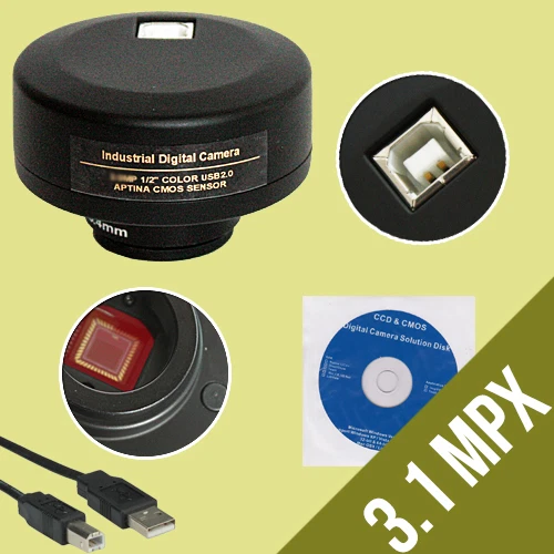 C-MOUNT MIKROSKOPKAMERA UBS-KAMERA DIGITAL *3.1 MP* LINUX ANDROID LAPVIEW MC6 - Bild 3 von 4