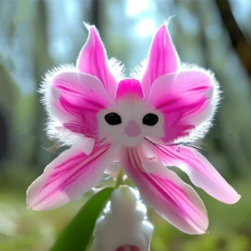 Gran cara de flores semillas de orquídea están llenas de plantas de jardín en maceta fragantes - Imagen 20 de 20