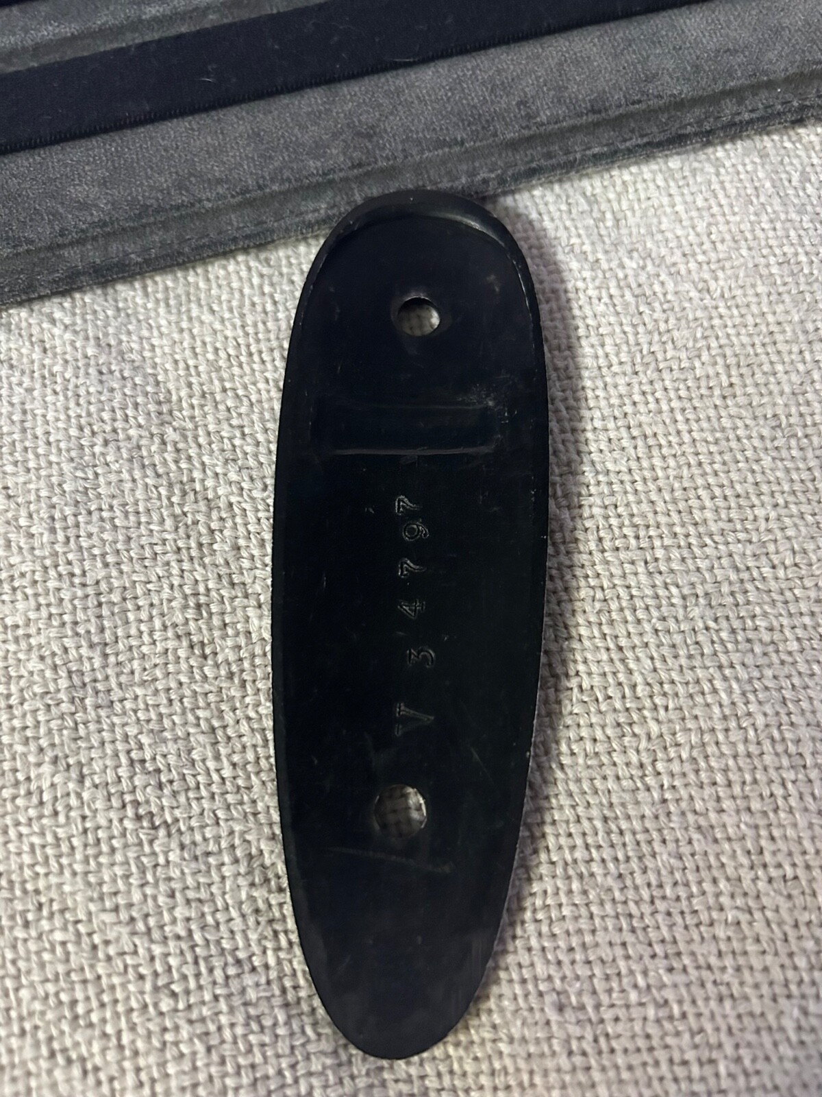 Vintage Remington aluminum buttplate - used