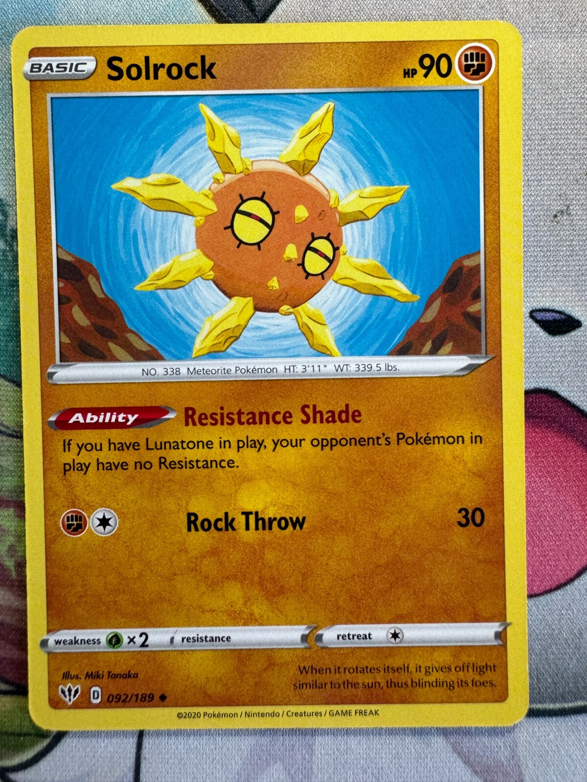 Solrock Non Holo English Pokemon TCG BKI12