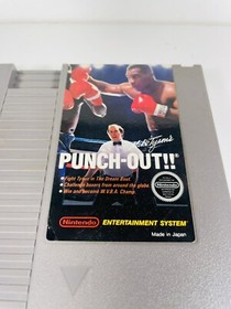Mike Tyson's Punch Out -- NES Nintendo Original Game White Bullets 1st Print