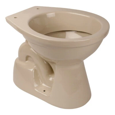 Belvit Stand-WC Tiefspüler Abgang Boden Senkrecht Toilette WC Bahama Beige