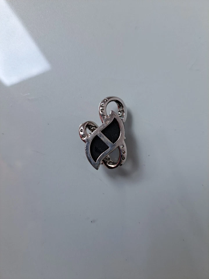 Bel Vecchio Ciondolo, 925 Argento Con Onice E Pietre Tagliate - Immagine 3 di 4