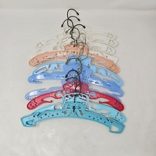 Lot of 12 Vintage Plastic Childrens Hangers Nursery Rhyme Carousel