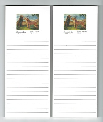 Chesapeake Bay Dog Refrigerator Magnetic 2x List Pads - Measures 3.75'' x 8.5''