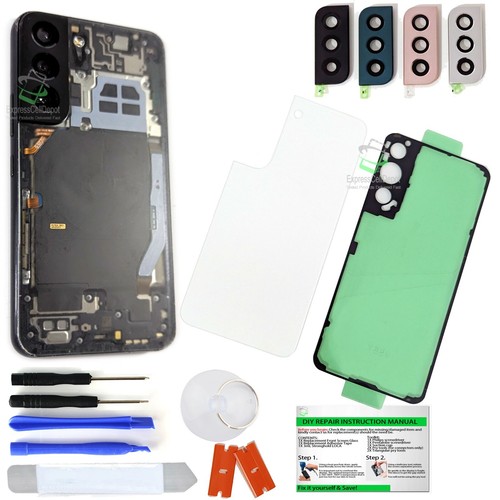 Remplacement de verre arrière transparent transparent + ruban IP68 pour Samsung Galaxy S23U ~ S8 - Photo 178 sur 225