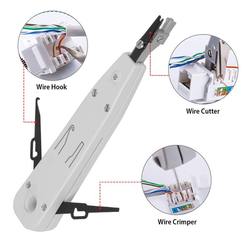 Netzwerk Reparatur Werkzeug LAN Elektronik Crimpzange RJ45/11/12/CAT5e Stecker - Bild 9 von 12