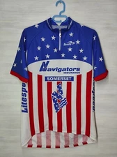NAVIGATORS INSURANCE SOMERSET LITESPEED CYCLING SHIRT BIEMME JERSEY SIZE L/XL