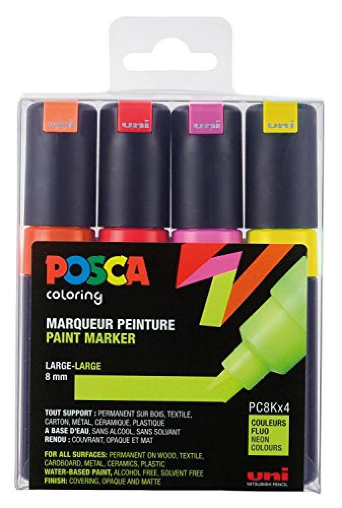 Uni-Ball – Marcatore Uni Posca con Ampia Punta a scalpello - NUOVO