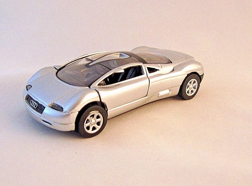 AUDI AVUS QUATTRO SILVER NEWRAY 1/32 DIECAST CAR MODEL,CITY CRUISER COLLECTION - Image 4 of 4