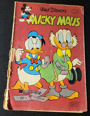 Micky Maus 1957 Heft 9 1. Maiheft Walt Disney Original Ehapa Verlag 75 Pfennige