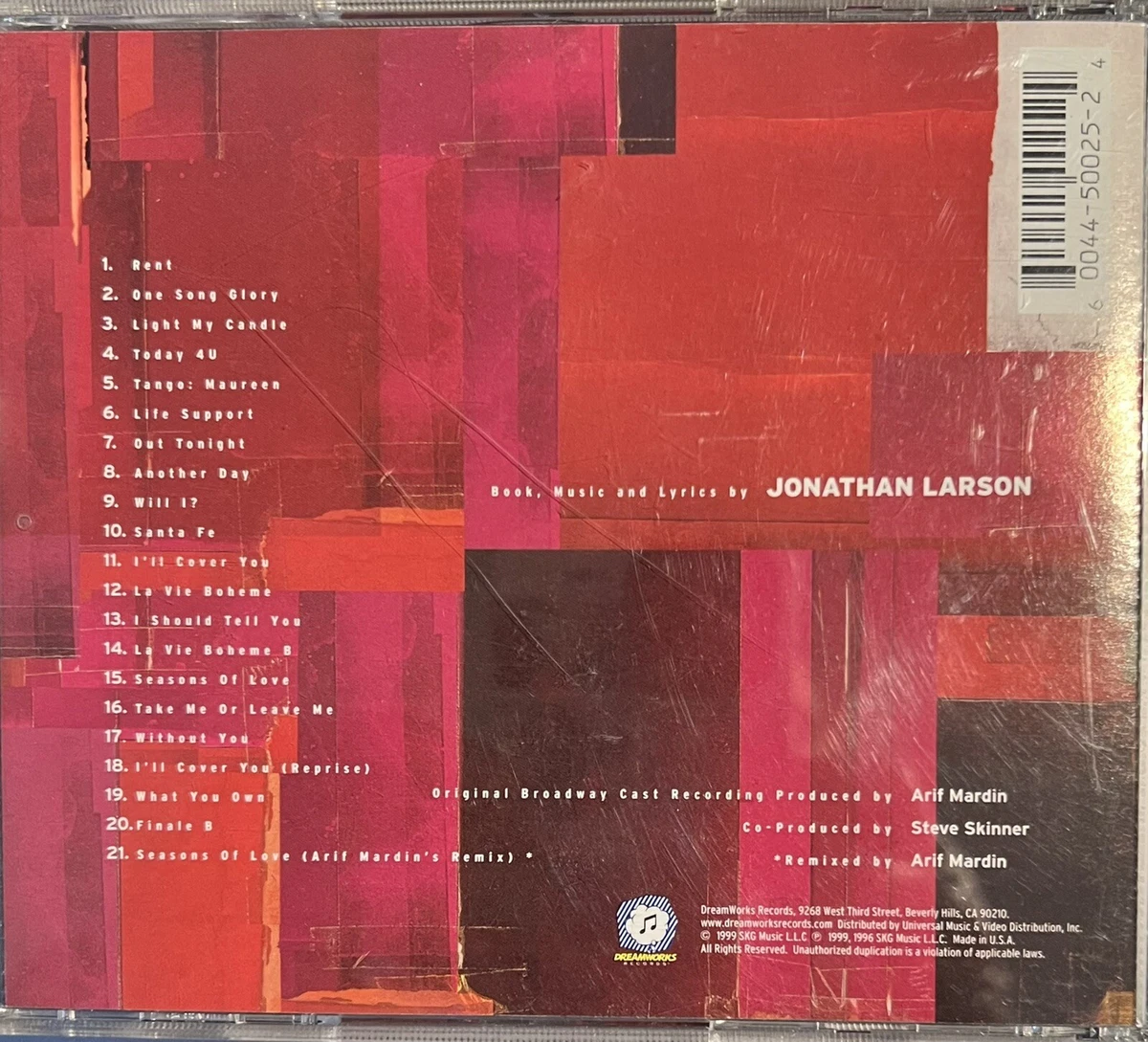 Rent Original Cast Album