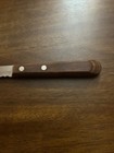 Vtg Stainless Waverly Edge Serrated Carving Knife 8" Blade Wooden Handle USA — photo 2