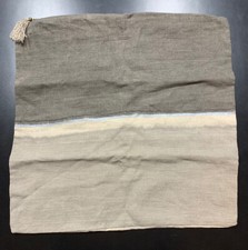 Restoration Hardware Hand Painted Watercolor Pillow Cover Chanee Vijay 22" Grey