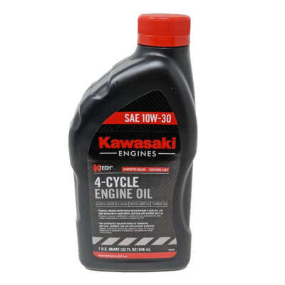 Genuine Kawasaki 4-Cycle Engine Oil – SAE 10W-30 – 6-Quart Pack (Part #99969-6081) – K-TECH Formula