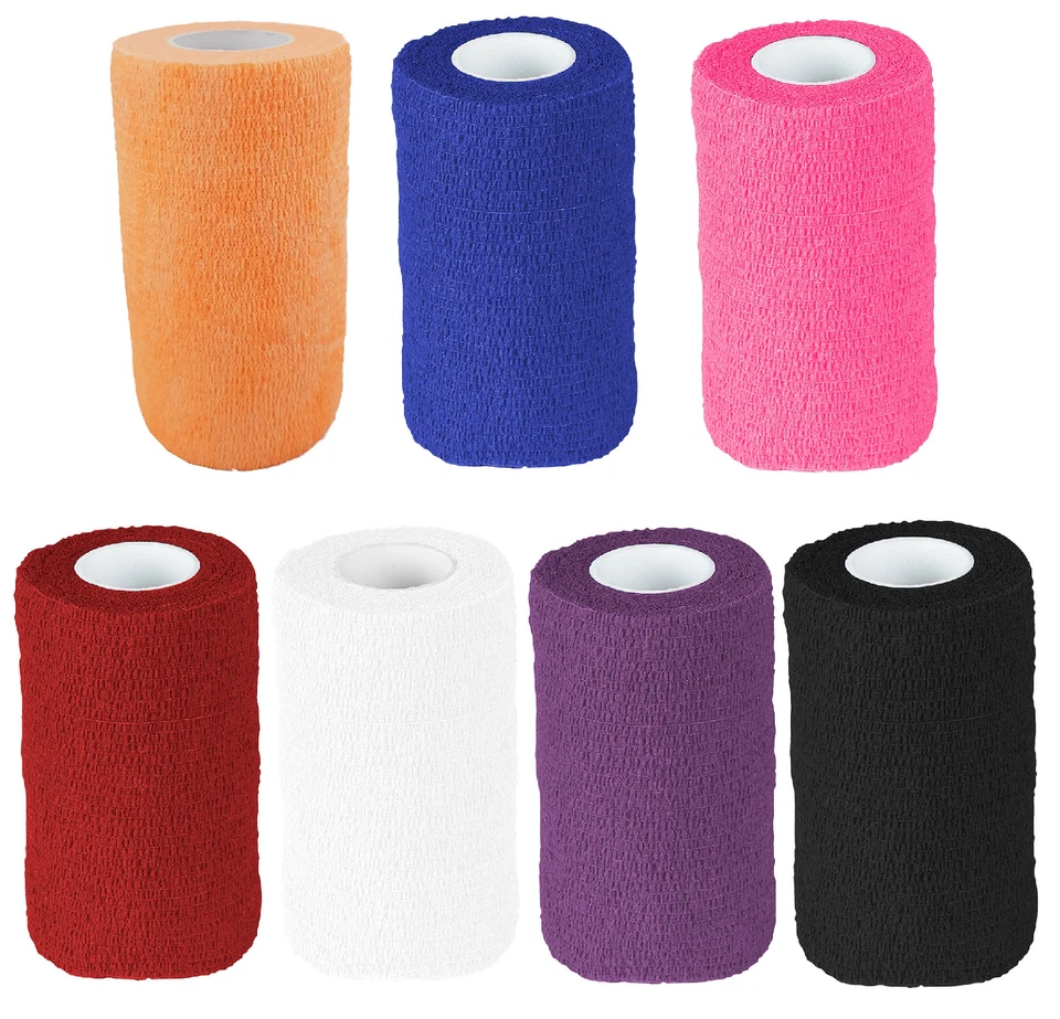 Selbstklebende Haftbandage selbsthaftende Flex Bandage Verband 4,5 m Farbauswahl